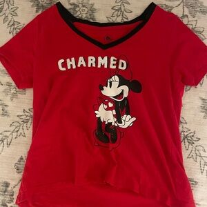 Disney Women’s  Red Minnie Mouse T-Shirt